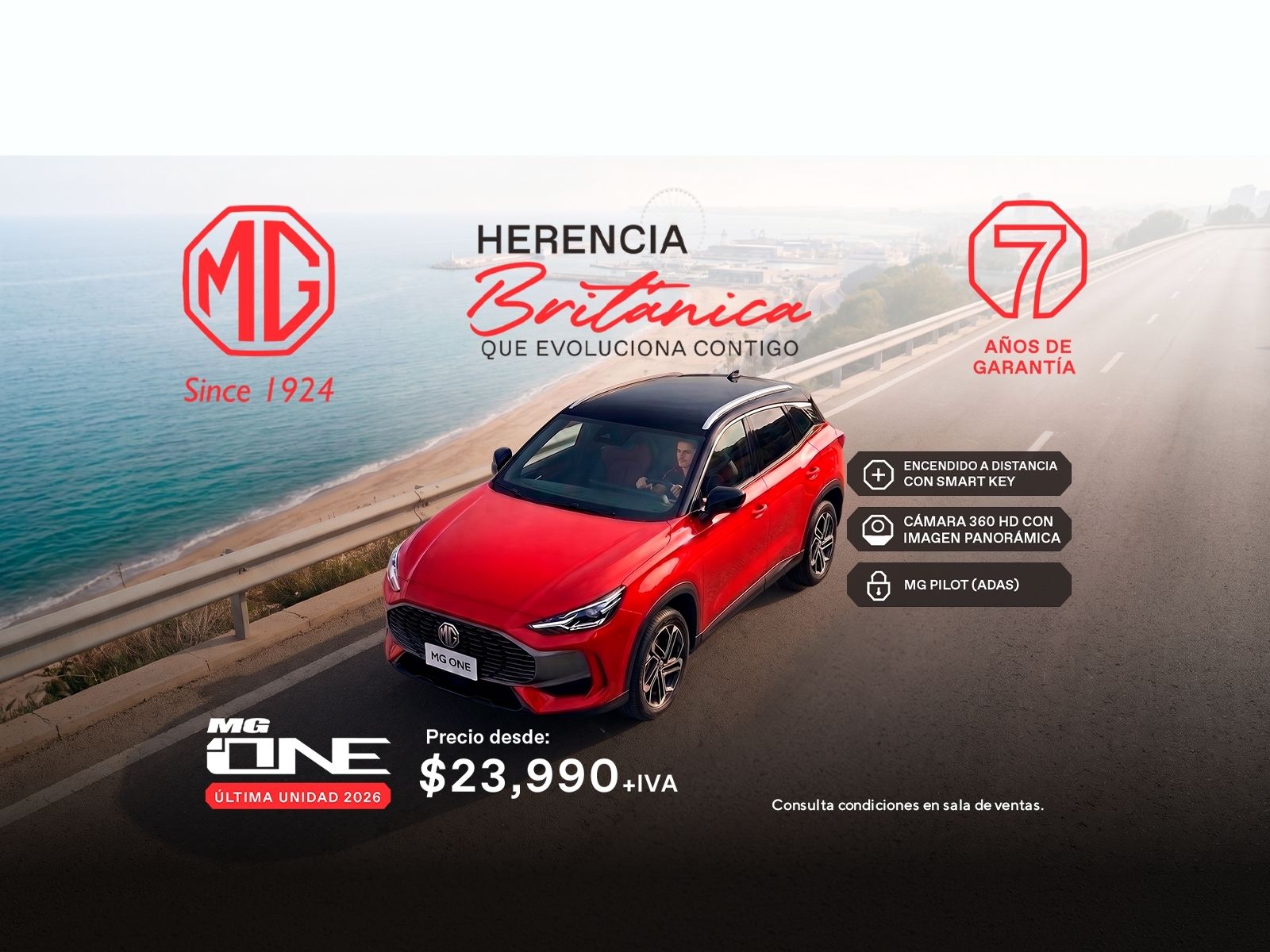 ÚLTIMA UNIDAD 2026 ¡Tu oportunidad de tener un MG ONE!